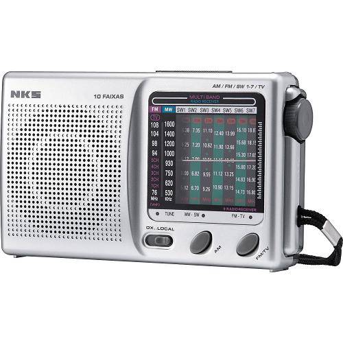 Rádio Portátil com 10 Faixas, Sintonizador de Tv e Am/Fm/Sw Nks Ac-117 é bom? Vale a pena?