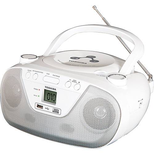 Rádio Portátil Toshiba TR8003 com CD/MP3/USB com Rádio AM e FM e Alça Articulada - Branco é bom? Vale a pena?