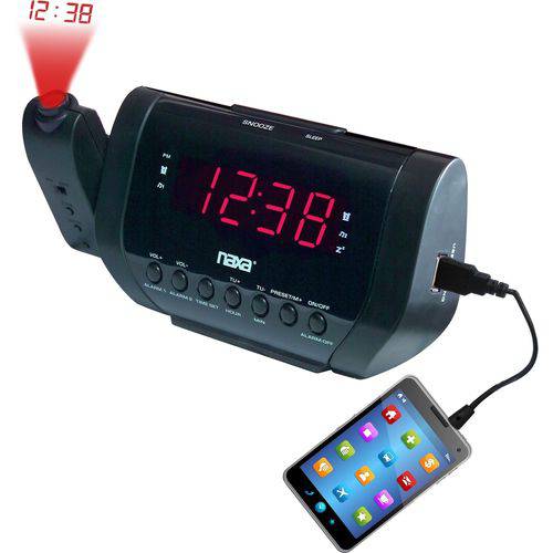 Rádio Relógio Digital com Projetor de Horas e Carregador Usb - Naxa Nrc-167 é bom? Vale a pena?