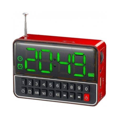 Rádio Relógio Fm C/ Entr USB/Alarme/Mp3 e Auxiliar Vermelho é bom? Vale a pena?