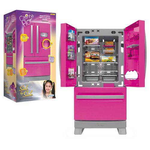 Refrigerador Xalingo Side By Side Casinha Flor, Rosa é bom? Vale a pena?