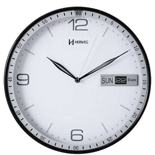 Relógio 6415 Parede Branco 30cm Calendário Herweg é bom? Vale a pena?