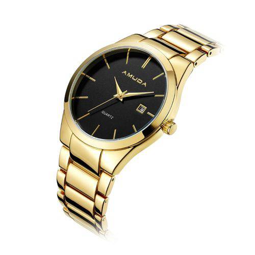 Relógio Amuda Casual Masculino Original Modelo Am2001 Ouro é bom? Vale a pena?