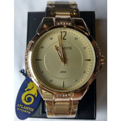 Relógio Atlantis G3414 Dourado com Strass - Feminino - Original é bom? Vale a pena?