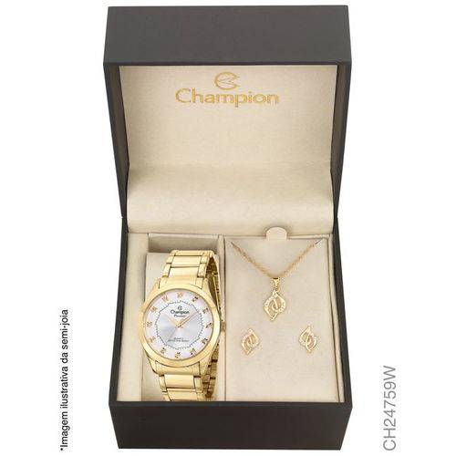 Relógio Champion Dourado Feminino Passion Analógico Ch24759w + Colar e Brincos é bom? Vale a pena?