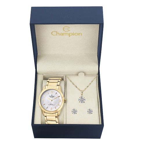Relógio Champion Feminino CN28866B + Colar e Brincos é bom? Vale a pena?