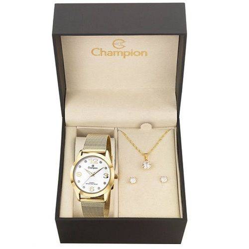 Relógio Champion Feminino CN29098W + Kit de Brincos e Colar é bom? Vale a pena?