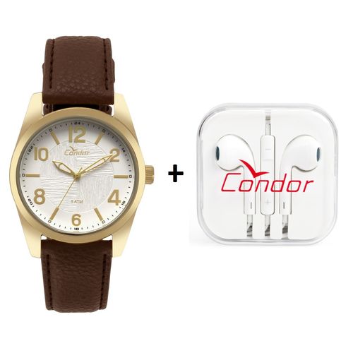 Relógio Condor Masculino Casual Dourado com Fone de Ouvido - Co2035kye/k2b é bom? Vale a pena?