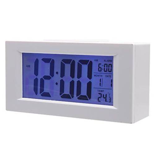 Relógio de Mesa Digital com Dígitos Grandes e Despertador Branco 820 é bom? Vale a pena?