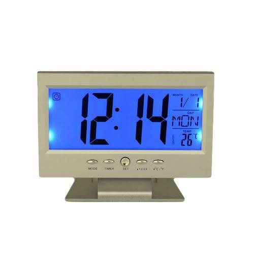 Relógio de Mesa Digital Despertador Temperatura Led Azul é bom? Vale a pena?