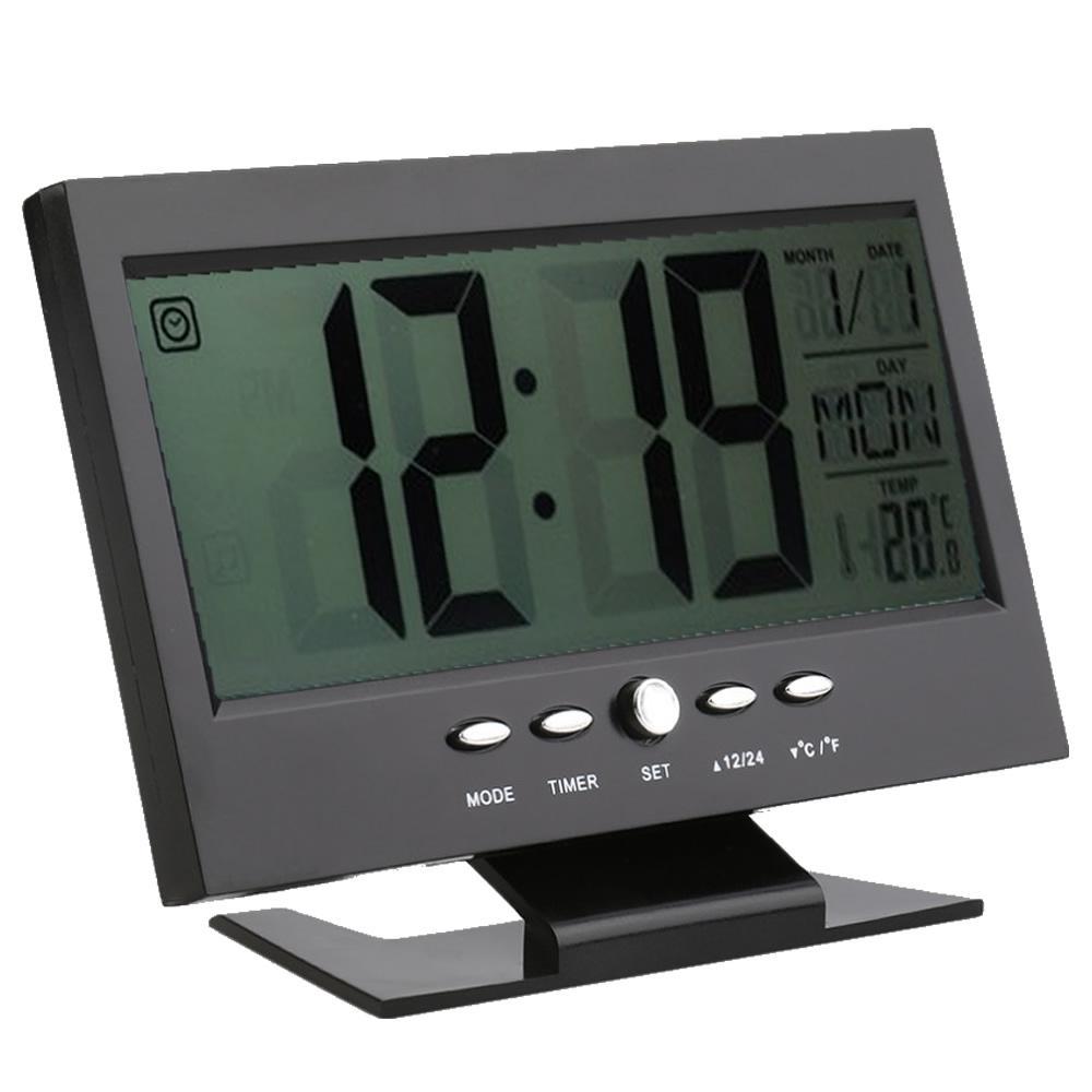 Relógio De Mesa Digital Lcd Led Acionamento Sonoro Despertador Termometro Preto Cbrn01422 é bom? Vale a pena?