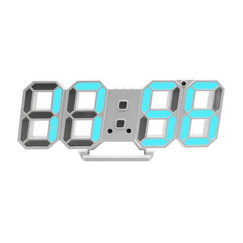 Relógio de Mesa Led Azul Digital Despertador com Cabo Usb é bom? Vale a pena?