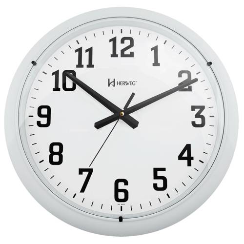 Relógio de Parede 40 Cm Branco Fosco Grande Herweg é bom? Vale a pena?