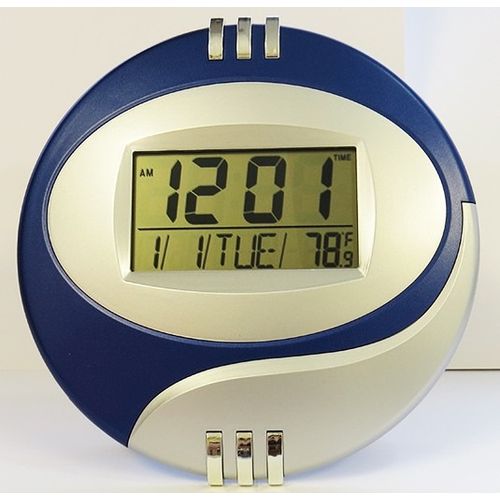 Relógio de Parede Digital com Termômetro Redondo Azul 3806n é bom? Vale a pena?