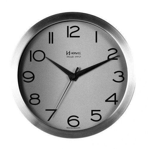 Relógio Parede Herweg 6714 079 Aluminio Escovado 25cm é bom? Vale a pena?