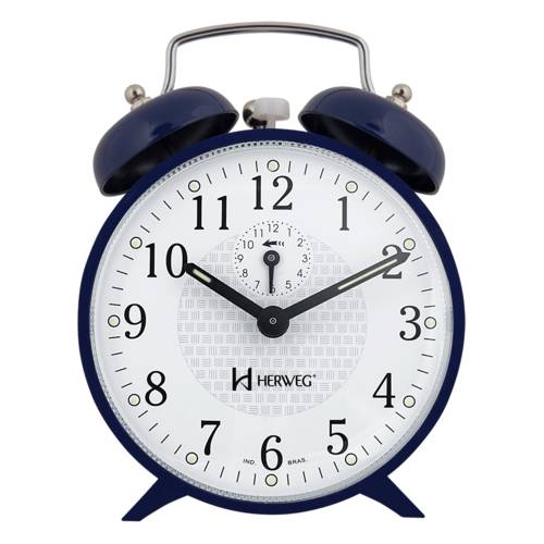 Relógio Despertador a Cordas Azul Campainha Forte Herweg é bom? Vale a pena?