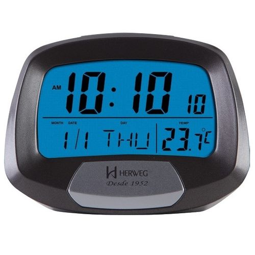 Relógio Despertador Digital Termômetro Herweg 2977 071 Cinza é bom? Vale a pena?