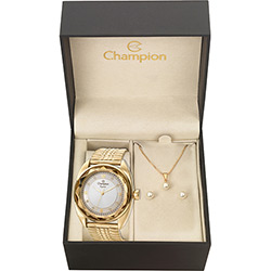 Relógio Feminino Champion Fashion Cn27858w Kit com Brinco e Gargantilha é bom? Vale a pena?