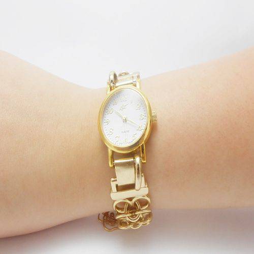 Relógio Feminino Correntes Dourado Casual é bom? Vale a pena?