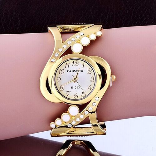 Relógio Feminino Dourado Estilo Bracelete Analógico Cansnow é bom? Vale a pena?