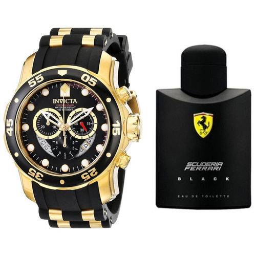 Relógio Invicta Pro Diver 6981 + Perfume Ferrari Black 125 Ml é bom? Vale a pena?
