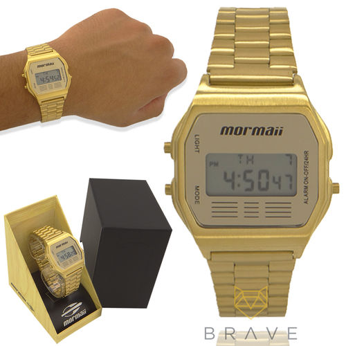 Relógio Masculino Dourado Mormaii Vintage Digital MOJH02AB/4D é bom? Vale a pena?