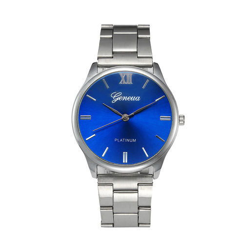 Relógio Masculino Feminino Geneva Pulseira Aço Fundo Azul é bom? Vale a pena?
