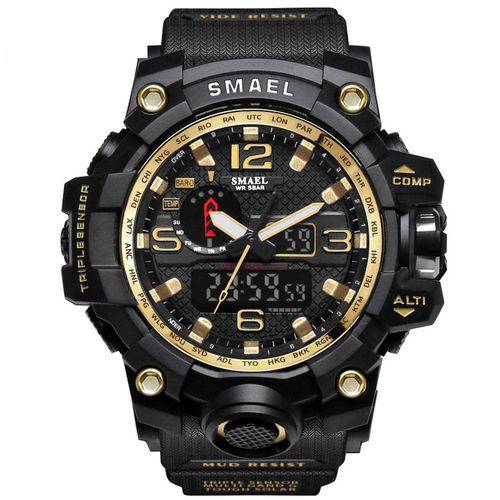 Relógio Masculino Militar G-Shock Smael 1545 Prova Agua Black Gold é bom? Vale a pena?