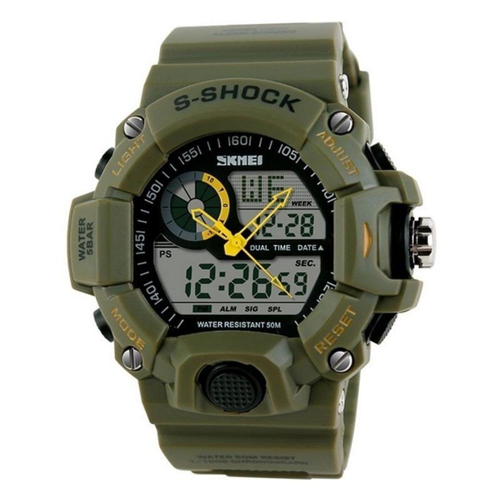 Relógio Masculino Skmei Anadigi 1029 Verde é bom? Vale a pena?