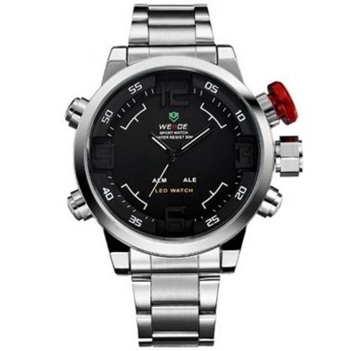 Relógio Masculino Weide Anadigi Casual Prata Wh-2309 é bom? Vale a pena?