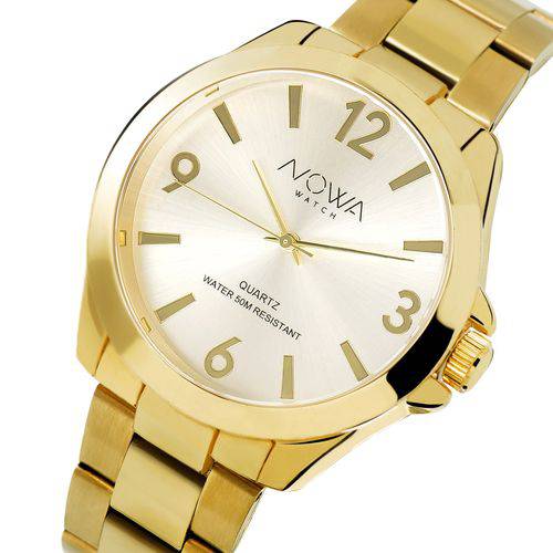 Relógio Nowa Feminino Dourado Fashion NW1003K é bom? Vale a pena?
