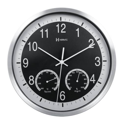 Relógio Parede Herweg Higrômetro Termômetro Preto é bom? Vale a pena?