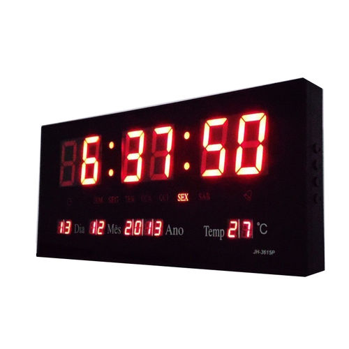 Relógio Parede Led Digital Temperatura Calendário Alarme M é bom? Vale a pena?