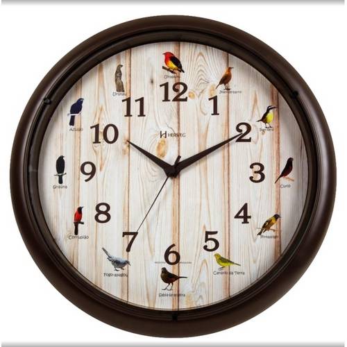 Relógio Parede Sweep Canto Pássaros Brasileiros Herweg é bom? Vale a pena?