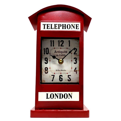 Relógio Retrô de Metal - Cabine Telefônica de Londres é bom? Vale a pena?