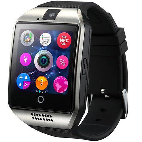 Relógio Smartwatch Q18 Desbloqueado Android e Ios Chip Touch é bom? Vale a pena?