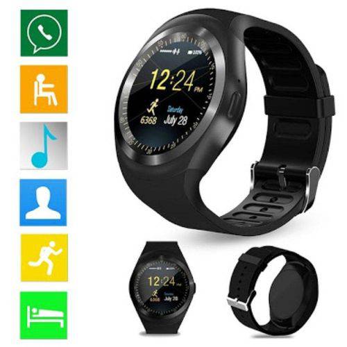 Relógio Smartwatch Y1 Android - Chip - Bluetooth - Lançamento 2018 é bom? Vale a pena?