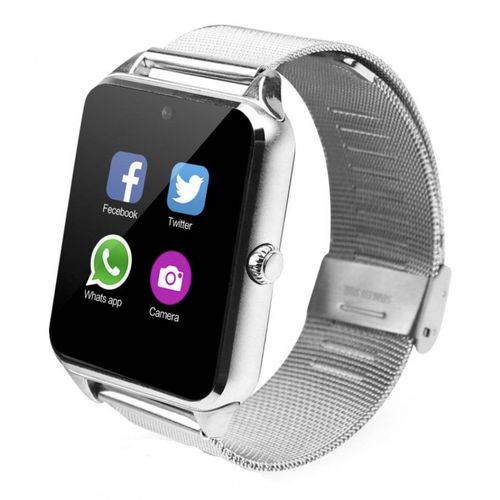 Relógio Smartwatch Z60 Celular Inteligente Touch Bluetooth Chip Ligações Pedômetro Câmera - Prata é bom? Vale a pena?