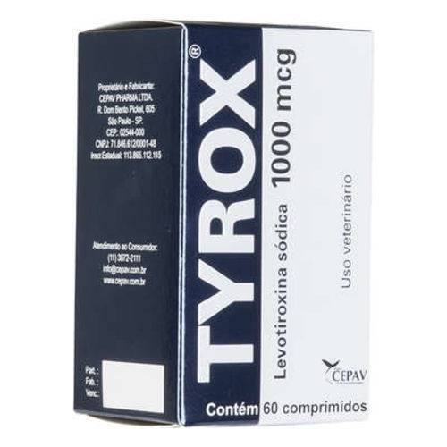 Repositor Hormonal Cepav Tyrox 1000 Mcg - 60 Comprimidos é bom? Vale a pena?