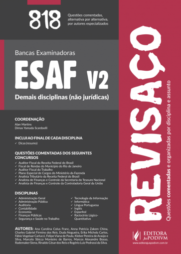 Revisaço ESAF - v.2 - Demais disciplinas (não jurídicas) - 818 Questões comentadas (2015) é bom? Vale a pena?