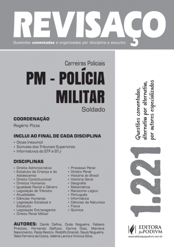 Revisaço - PM - Polícia Militar - Soldado - 1.221 Questões comentadas - (2015) é bom? Vale a pena?
