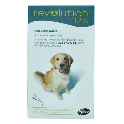 Revolution Pfizer 12% 2ml para Cães de 20,1kg a 40kg - 3 Bisnagas é bom? Vale a pena?
