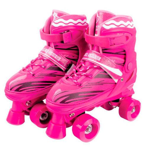 Roller Skate Patins Ajustável - Rosa é bom? Vale a pena?