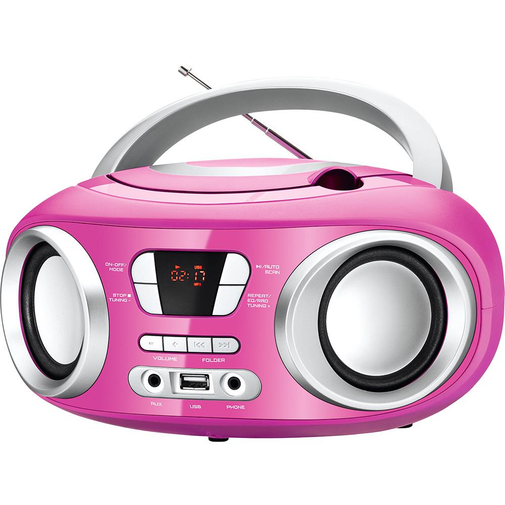 Rádio Portátil Mondial Bx-15 Up com CD Player FM USB Fone e Auxiliar Rosa é bom? Vale a pena?