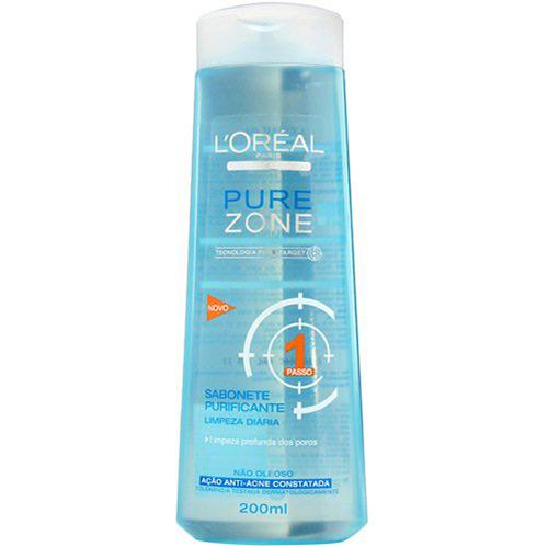 Sabonete Líquido Purificante Limpeza Diária Pure Zone 200g - Dermo Expertise - L'Oréal Paris é bom? Vale a pena?