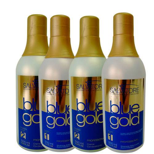 Salvatore Escova Progressiva Blue Gold Sem Formol Combo Especial 2 Kits 500ml é bom? Vale a pena?