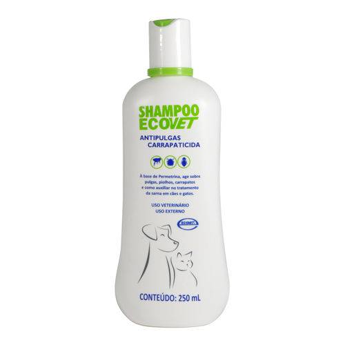 Shampoo Antipulgas Carrapaticida P/ Cães e Gatos Ecovet 250ml é bom? Vale a pena?