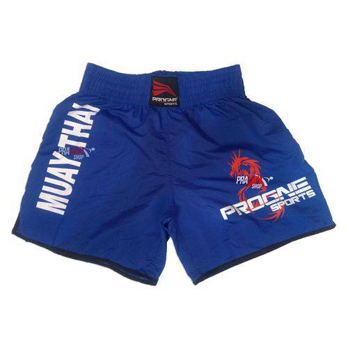 Shorts Bermuda Calção Treino Academia Top Muay Thai Azul Masculino - Progne é bom? Vale a pena?