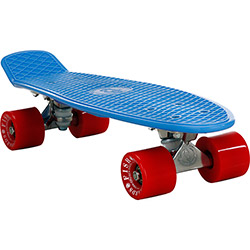 Skate Fish Skateboards Cruiser Azul e Vermelho 22