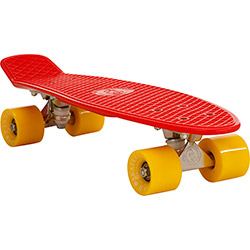 Skate Fish Skateboards Cruiser Vermelho e Amarelo 22